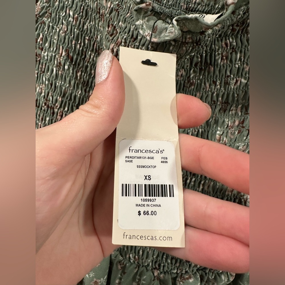 NWT Perdita Smock Top Floral Maxi Dress From Francesca’s - Picture 9 of 9